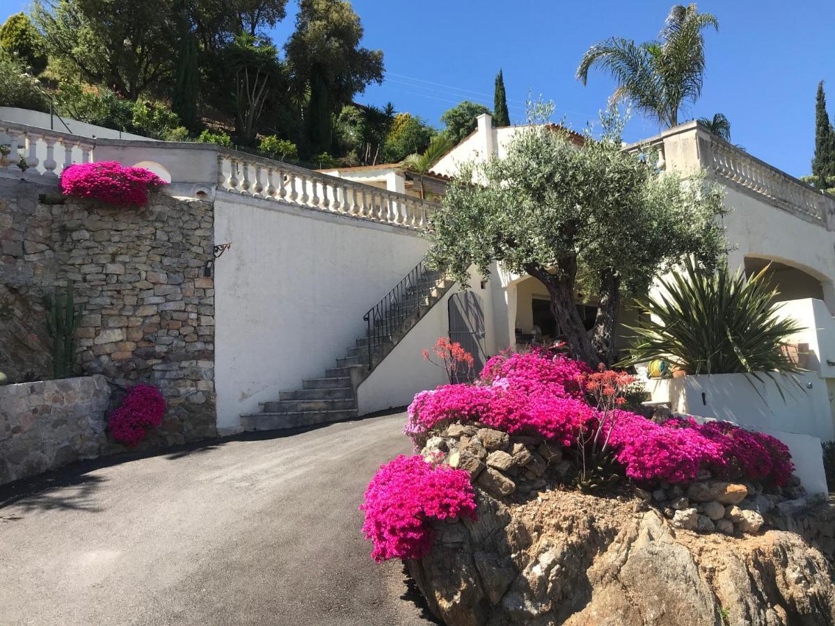 3 Bedrooms Villa Near Cannes - Pool & Jacuzzi - Sea View Mandelieu Exterior foto