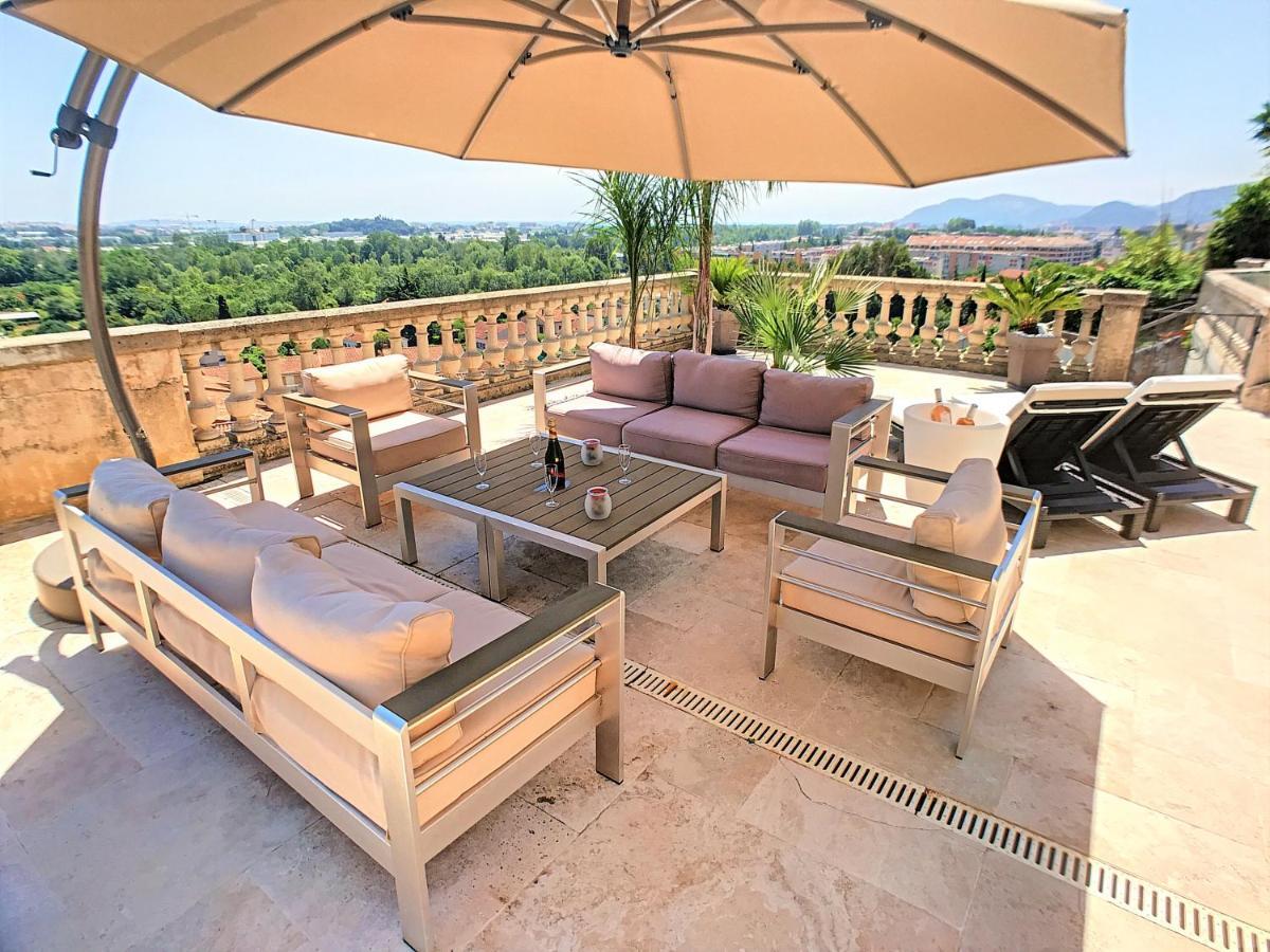 3 Bedrooms Villa Near Cannes - Pool & Jacuzzi - Sea View Mandelieu Exterior foto