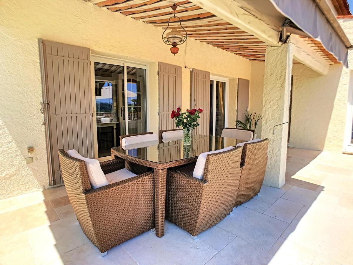 3 Bedrooms Villa Near Cannes - Pool & Jacuzzi - Sea View Mandelieu Exterior foto